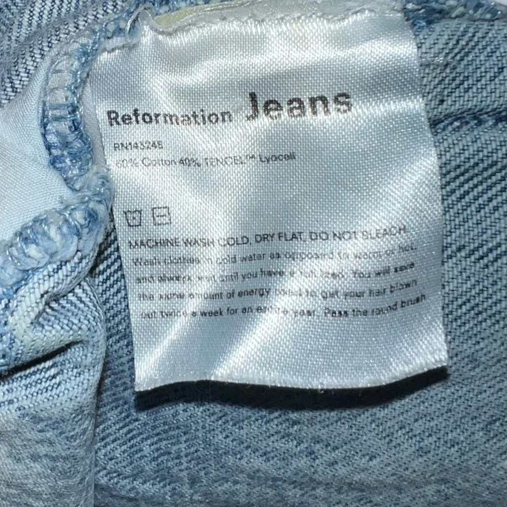 Reformation Womens Denim Jacket Size XS Leopard Print Faux Fur ASO Celebrities - Picture 6 of 9